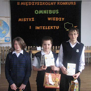 II MIĘDZYSZKOLNY KONKURS SZKÓŁ PODSTAWOWYCH „OMNIBUS – MISTRZ WIEDZY I INTELEKTU”