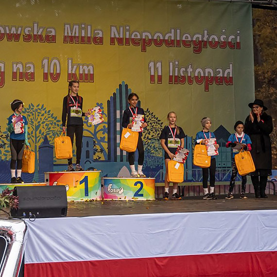 Hania Knapczyk z MKL Maraton znów najlepsza. Trzecie z rzędu zwycięstwo na Goleniowskiej Mili Niepodległości