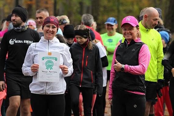 250. parkanów Patrycji na 425. parkrunie