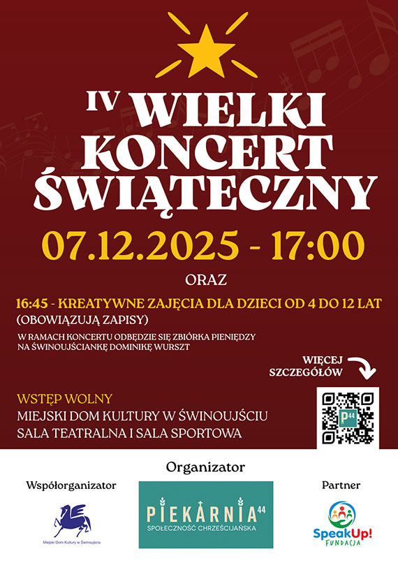 Zapraszamy na IV Wielki Koncert witeczny!