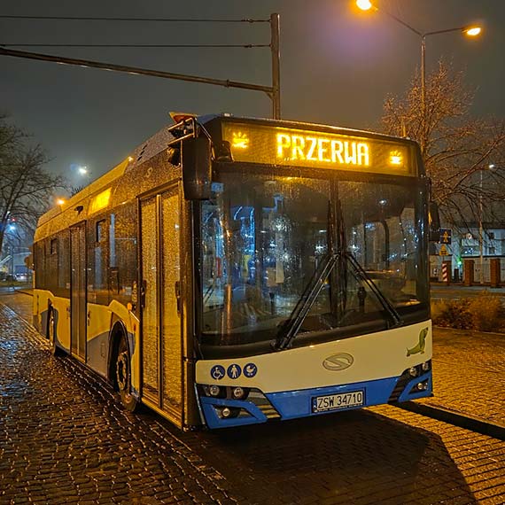 Zmiany w kursach autobusów w nocy 1 - 5 grudnia