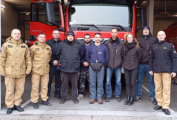 Spotkania ze strażakami z Niemiec