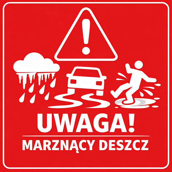 Marznący deszcz nad Pomorzem Zachodnim. Służby w gotowości, apel o ostrożność