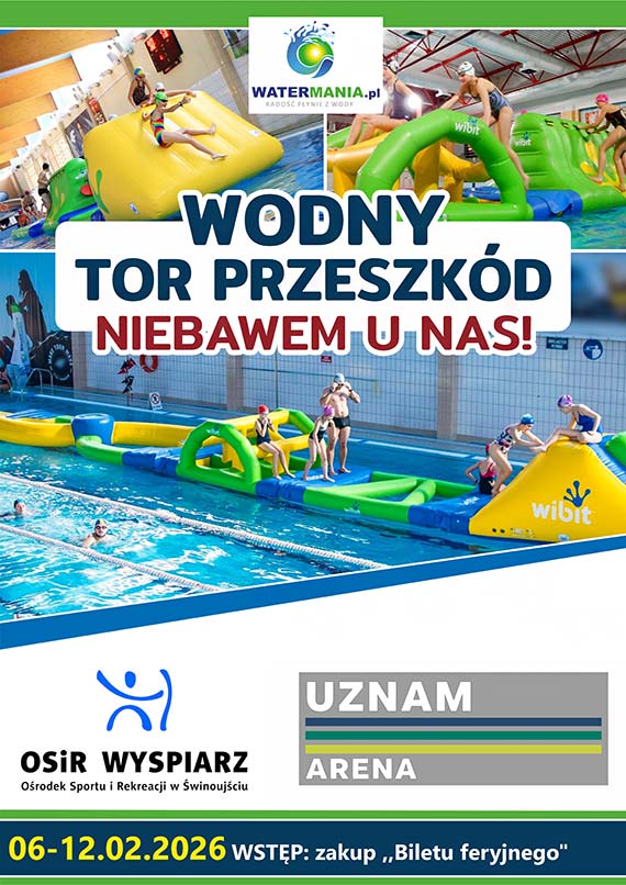 Wodny tor przeszk�d w UZNAM ARENIE