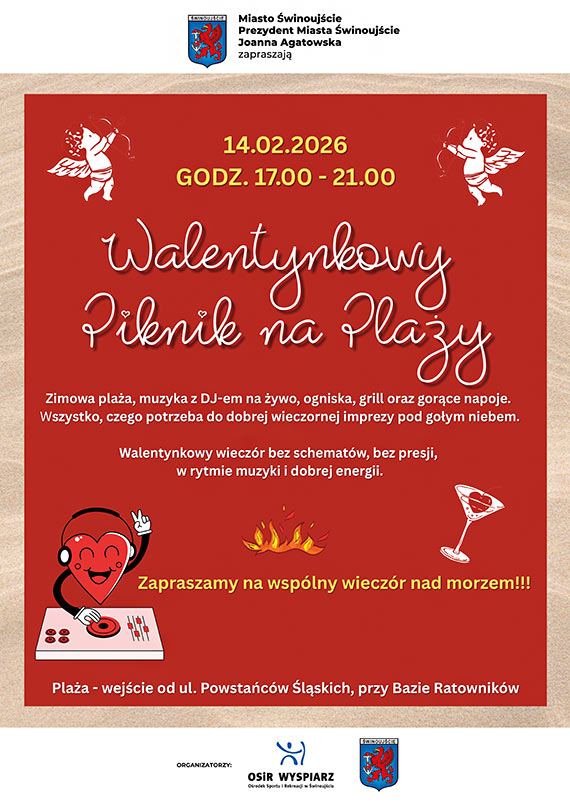 Walentynkowy Piknik na plaży