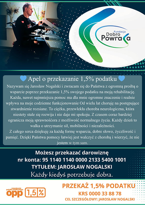 Strażak prosi o 1,5% podatku