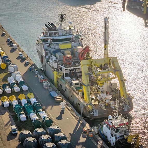 Korytarz kablowy Baltica 2 nabiera kształtu: już 150 km gotowych tras dla kabli między turbinami