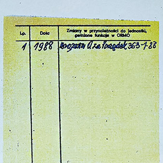 �murkiewicz i „��ta karta” ewidencyjna cz�onka ORMO. Dokument, kt�ry mia� znikn��, dzi� potwierdzony i prawdziwy. Zobacz film!