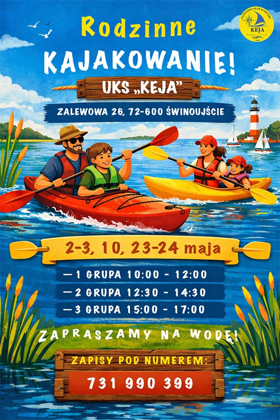 Darmowe kajaki w Świnoujściu - ruszają zapisy na rodzinne zajęcia w Przytorze