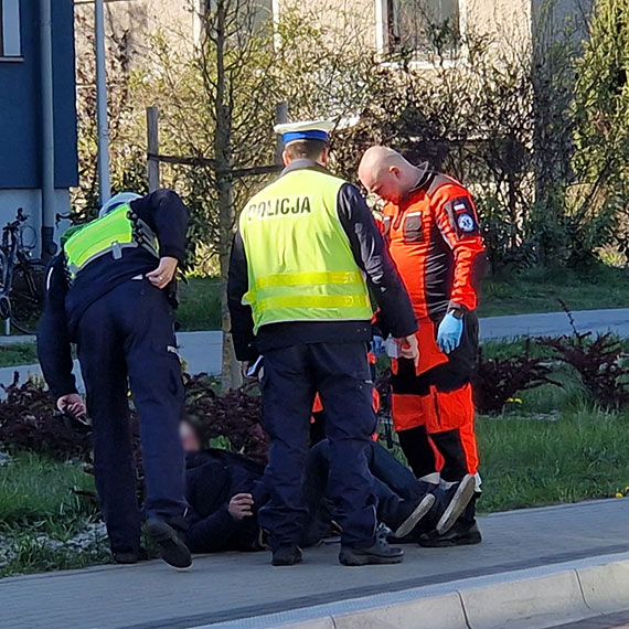 36-latek z urazem głowy trafił do szpitala