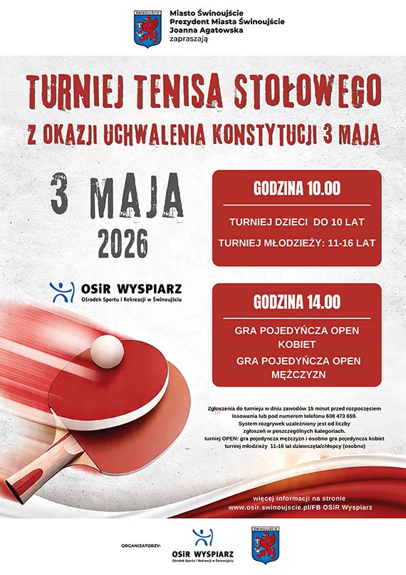 Turniej Tenisa Sto�owego z okazji �wi�ta Konstytucji 3-go Maja