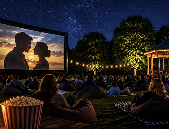 Kino pod gwiazdami w Parku Zdrojowym. Dwa seanse, popcorn i wstęp wolny