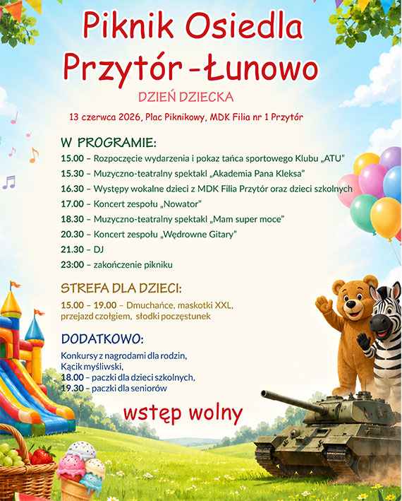Piknik Osiedla Przyt�r-�unowo ju� w najbli�sz� sobot�!