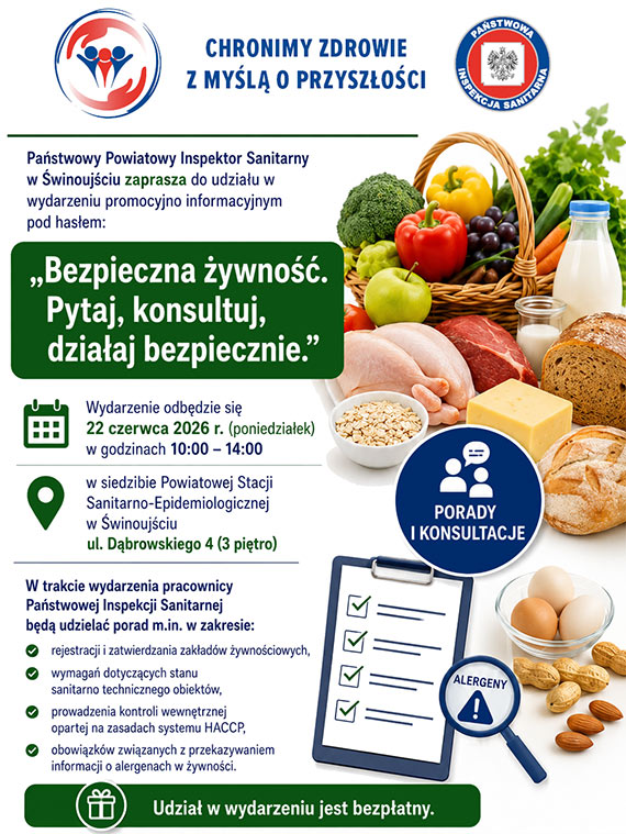 Sanepid zaprasza przedsi�biorc�w. Bezp�atne konsultacje o bezpiecze�stwie �ywno�ci