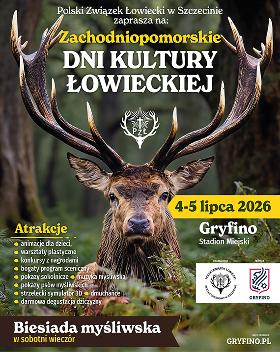 Zachodniopomorskie Dni Kultury Łowieckiej 2026 w Gryfinie