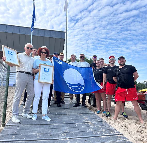 Po raz 21. Błękitna Flaga zawisła nad plażą