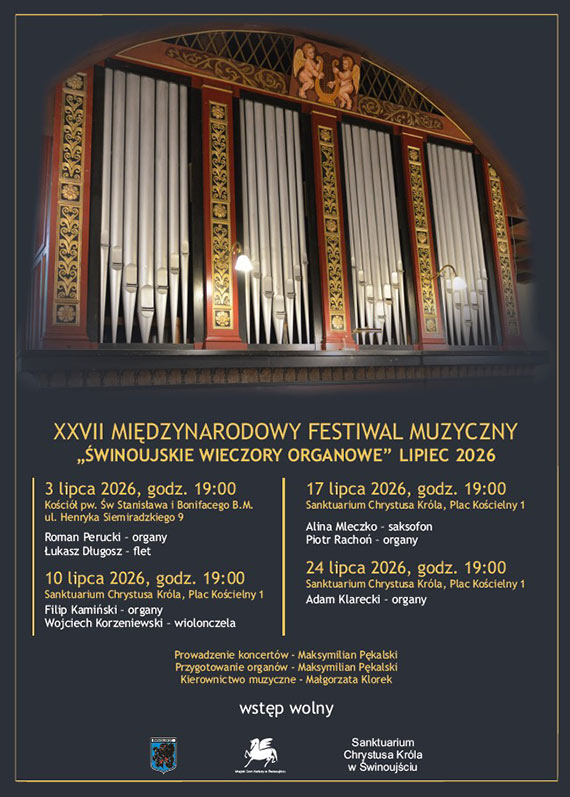 XXVII Mi�dzynarodowy Festiwal Muzyczny „�winoujskie Wieczory Organowe” 